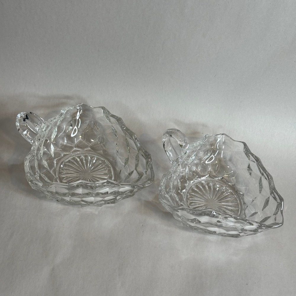 Vintage Fostoria‎ American Nappy Bowls Lot of 2 Clear Glass